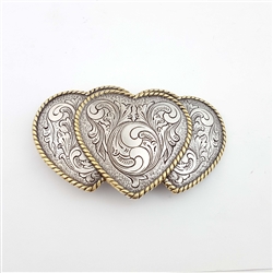 Triple Heart Buckle