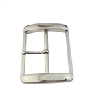 Wide Silver Center Bar Buckle