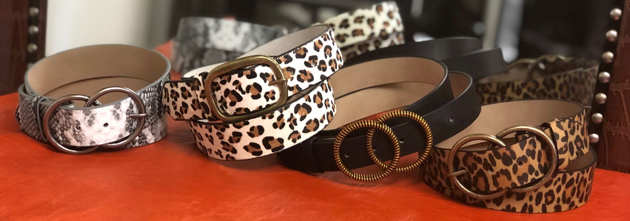 Stylish Wholesale leopard print belt And Buckles 